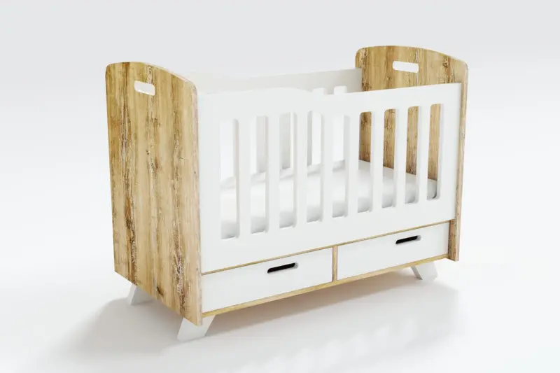 Cuna Nórdica c/bar. Rebatible